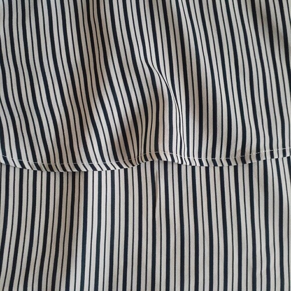 Thieves Like Us Nordstrom Women's XS Black Cream Pinstripe Halter Top - Picture 5 of 12